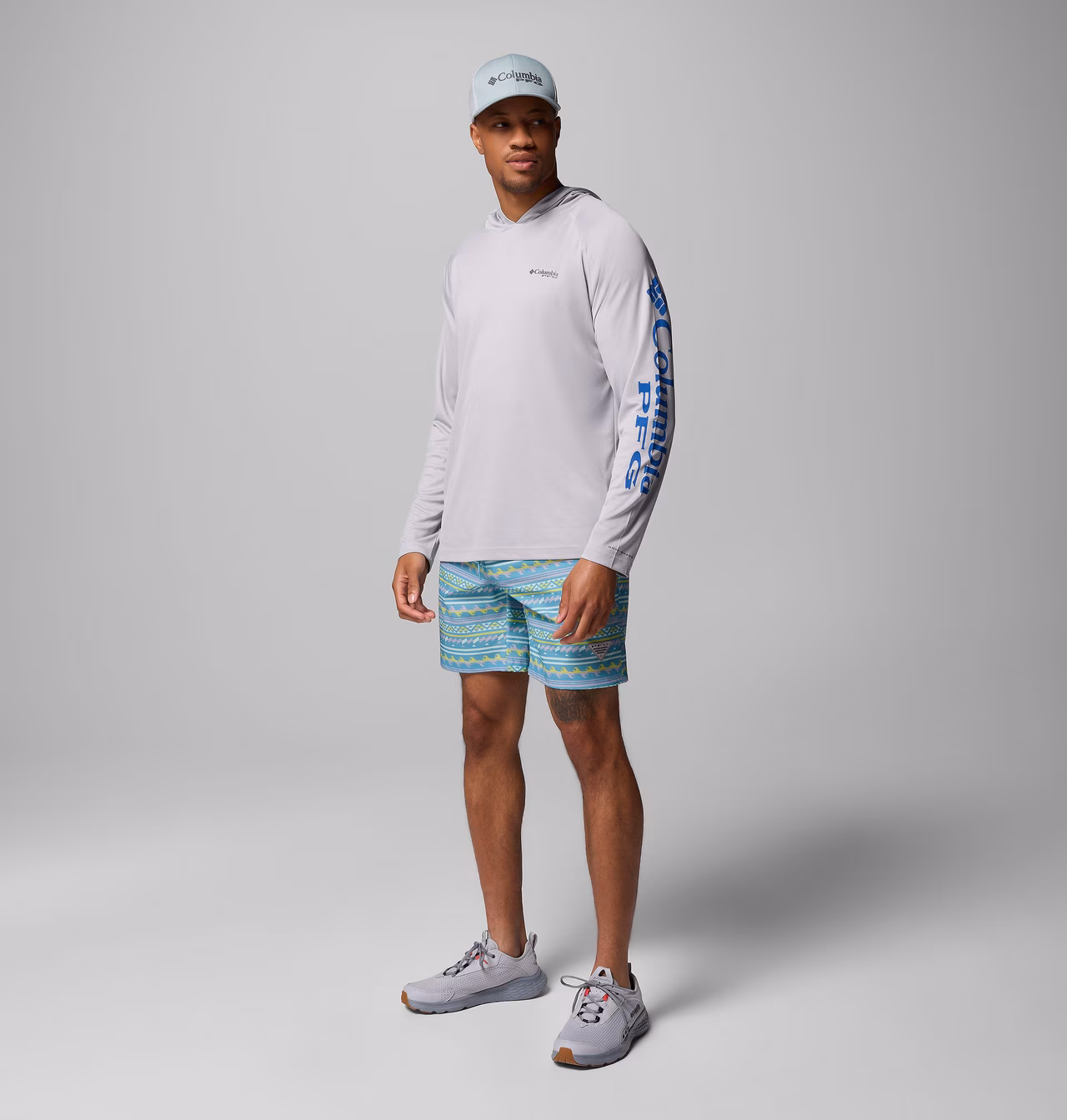 SHORT MASCULINO COLUMBIA PFG RAMBLER PRINTED WATER